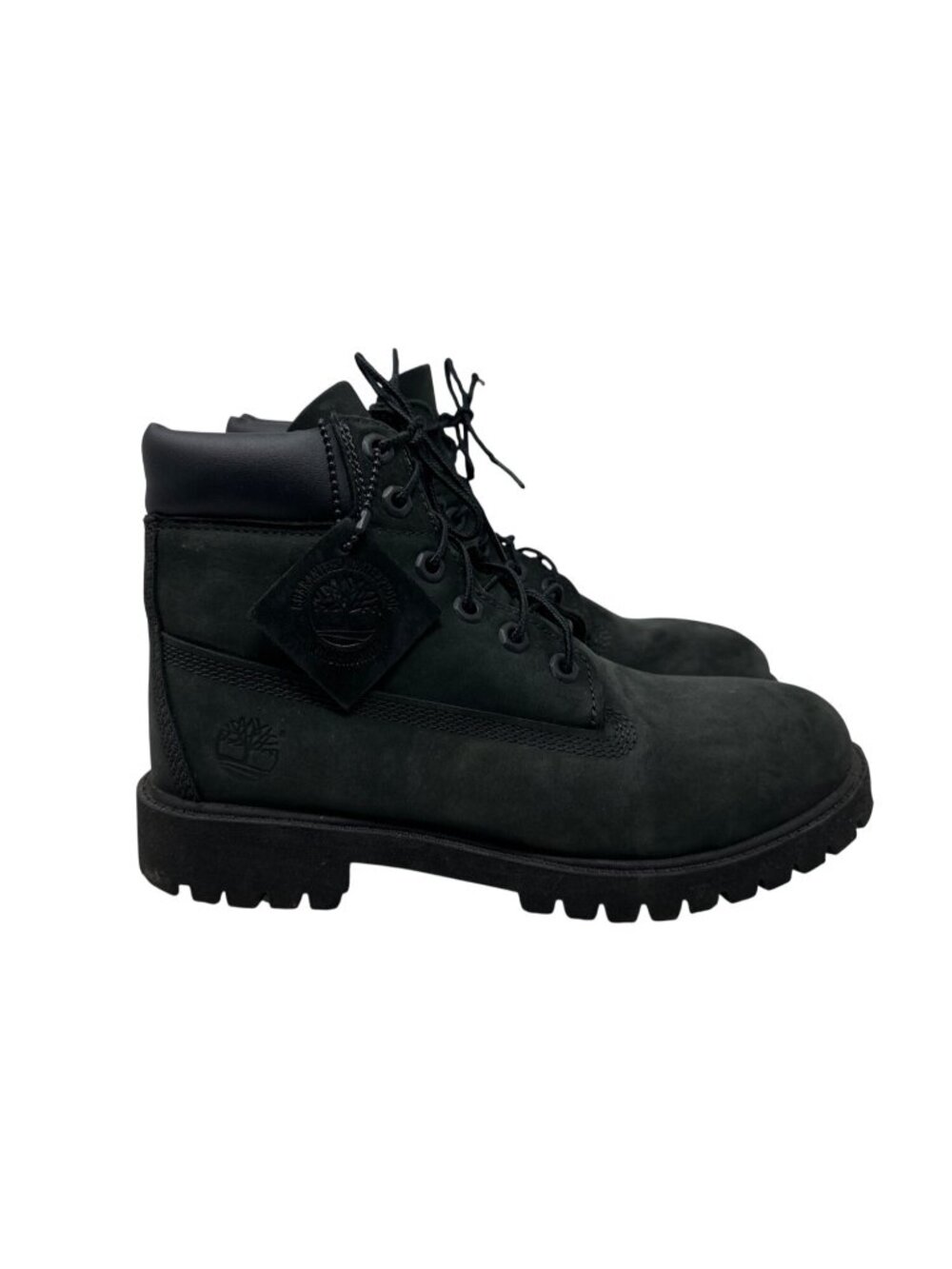 Timberland Premium Waterproof Black Nubuck Juniors Work Boots US Size 6M